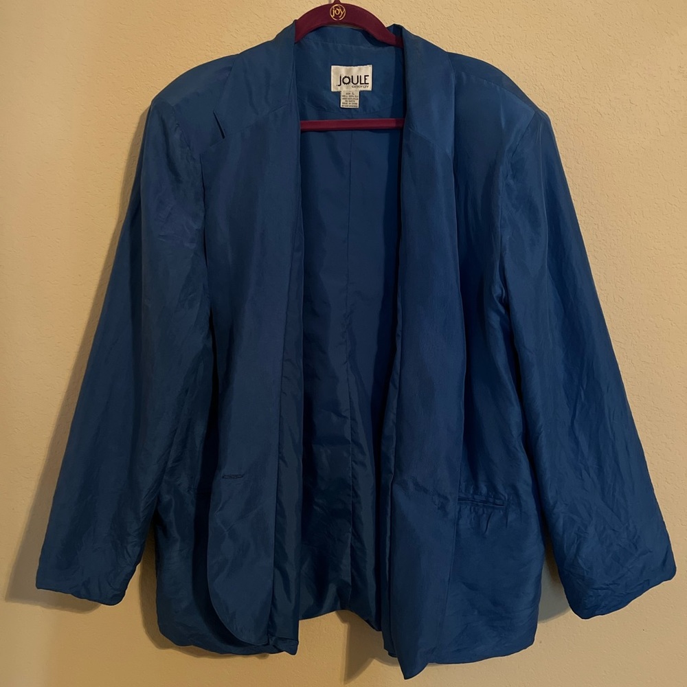Blue Joule Energy Silk Blazer 100% silk (vintage)